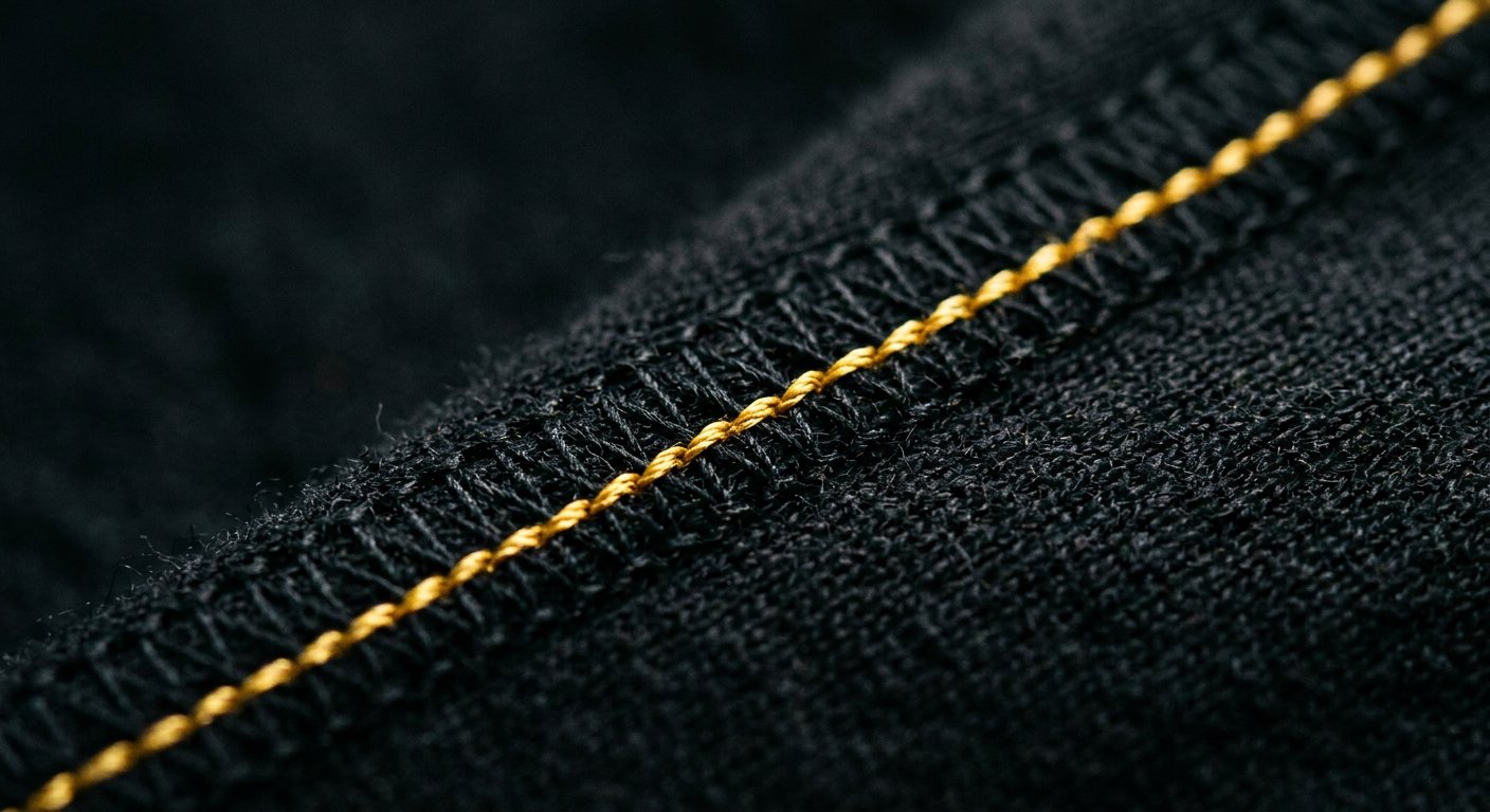 Factory evidence: pocket stitching macro
